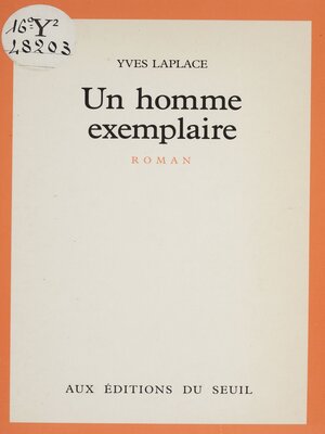 cover image of Un homme exemplaire